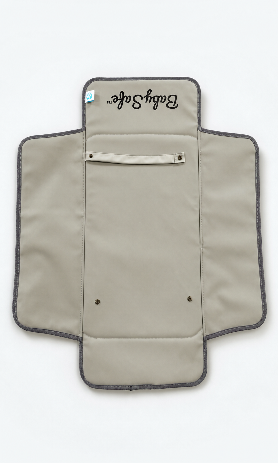 BabySafe portable changing pad fully opened from the back